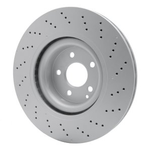 Mercedes-Benz S550 Brake Rotor (1) - Front - R1 Concepts - Drilled GeoSPEC - `07-`14